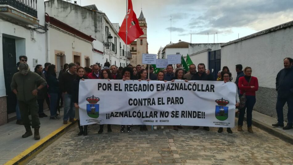 Bustamante lleva al Congreso la necesidad de poner en riego 2.000 hectáreas en Aznalcóllar