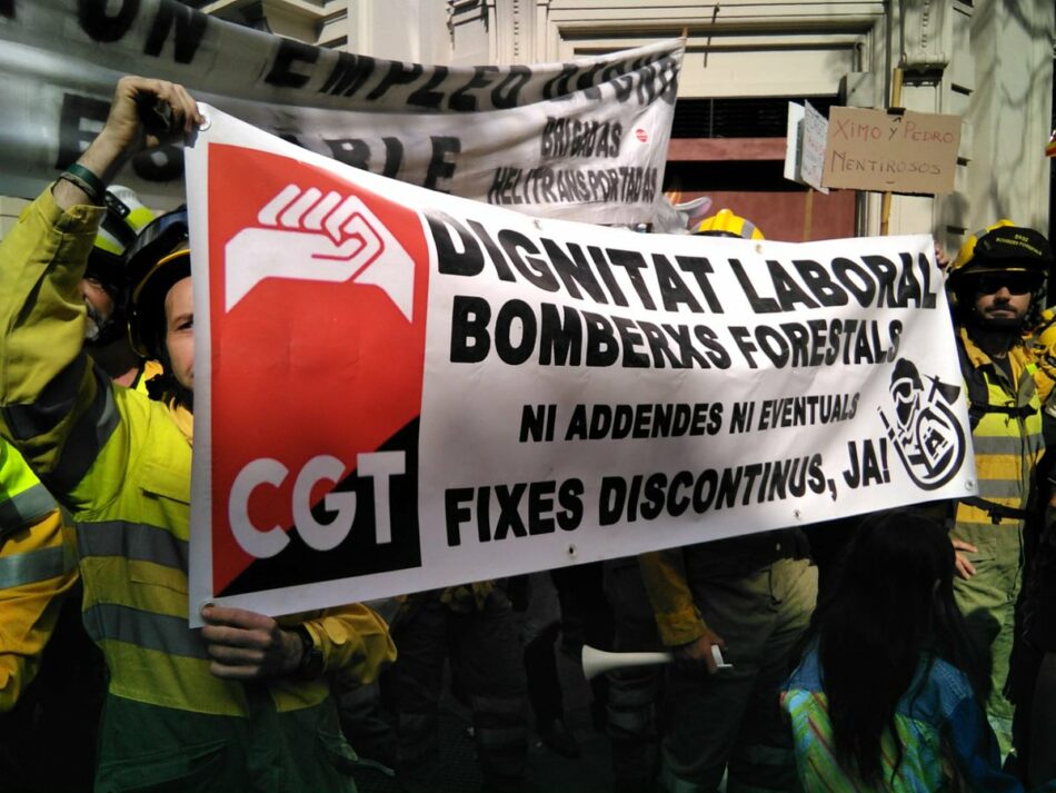 Bombers Forestals de CGT-PV agradecen la participación en la caja de resistencia que ayudó a sobrellevar la huelga indefinida de finales de 2018