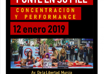 Colectivos y asociaciones animalistas convocan una concentración y una performance contra la industria peletera frente a El Corte Inglés de Murcia