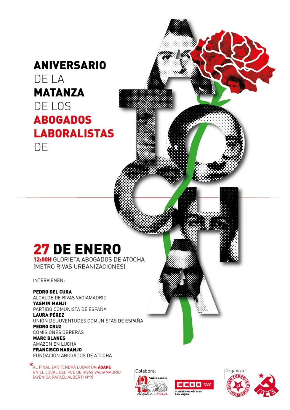 Homenaje a los abogados de Atocha: 27 de enero