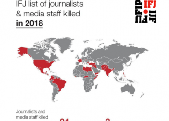 La Federación Internacional de Periodistas (FIP) advierte de que cambió la tendencia a la baja de los asesinatos a periodistas: 94 víctimas en 2018