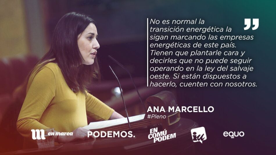 Unidos Podemos ha exigido un plan de empleo garantizado previo al cierre de cualquier puesto en las comarcas mineras ante el RD de transición energética