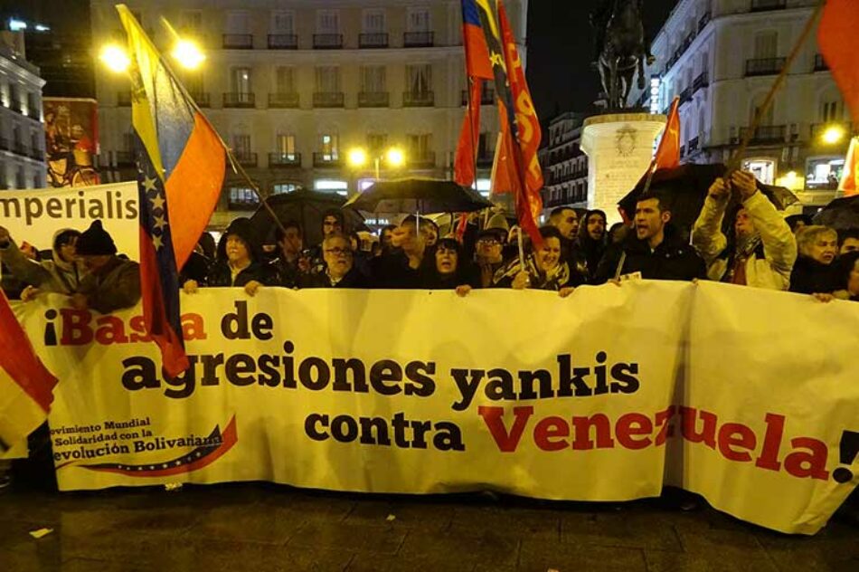 Varias manifestaciones en España repudiaron la intentona golpista estadounidense en Venezuela