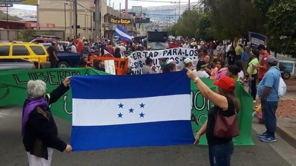 Hondureños marchan contra el Gobierno de Juan Orlando Hernández