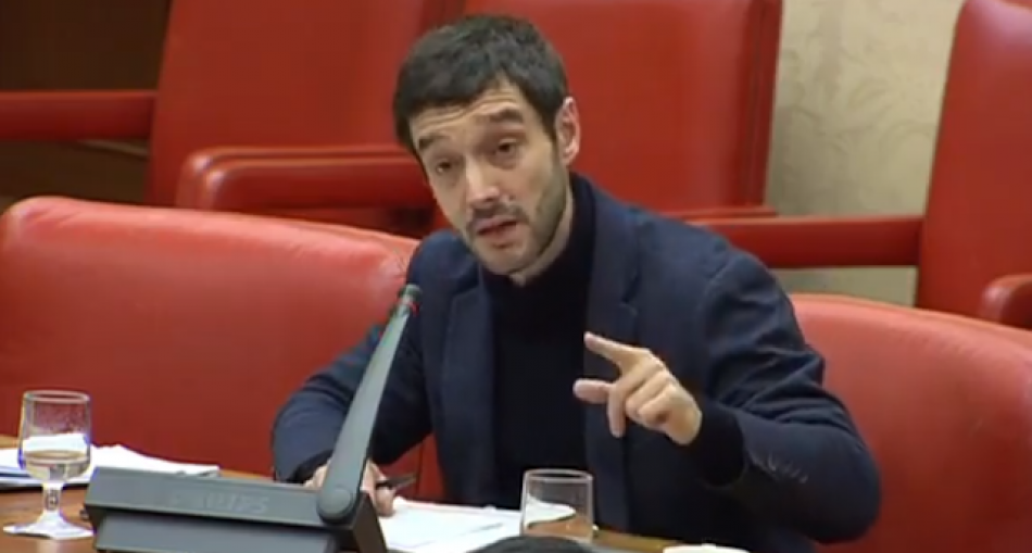 Pablo Bustinduy en el Congreso, sobre el Golpe de Estado en Venezuela: «los gobiernos no se autoproclaman, ni son decretados desde Washington»