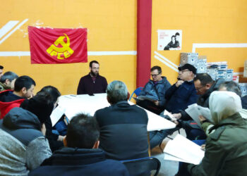 El Núcleo del Bajo Aragón Histórico del PCE se reune con la representación sindical de la central térmica de Andorra y subcontratas