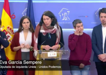 García Sempere tacha en nombre de IU de “insuficiente e insatisfactorio” cómo cumple el Gobierno su acuerdo con Unidos Podemos en los Presupuestos presentados hoy