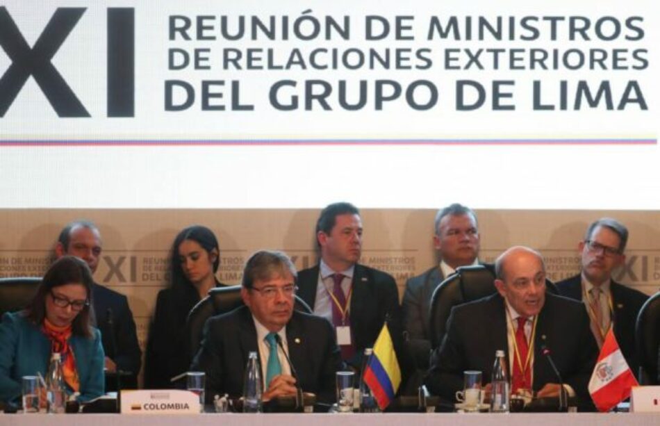 El llamado Grupo de Lima no apoya intervención militar en Venezuela