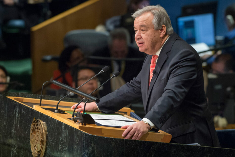 Guterres pide mayor voluntad política de Naciones Unidas ante los desafíos globales
