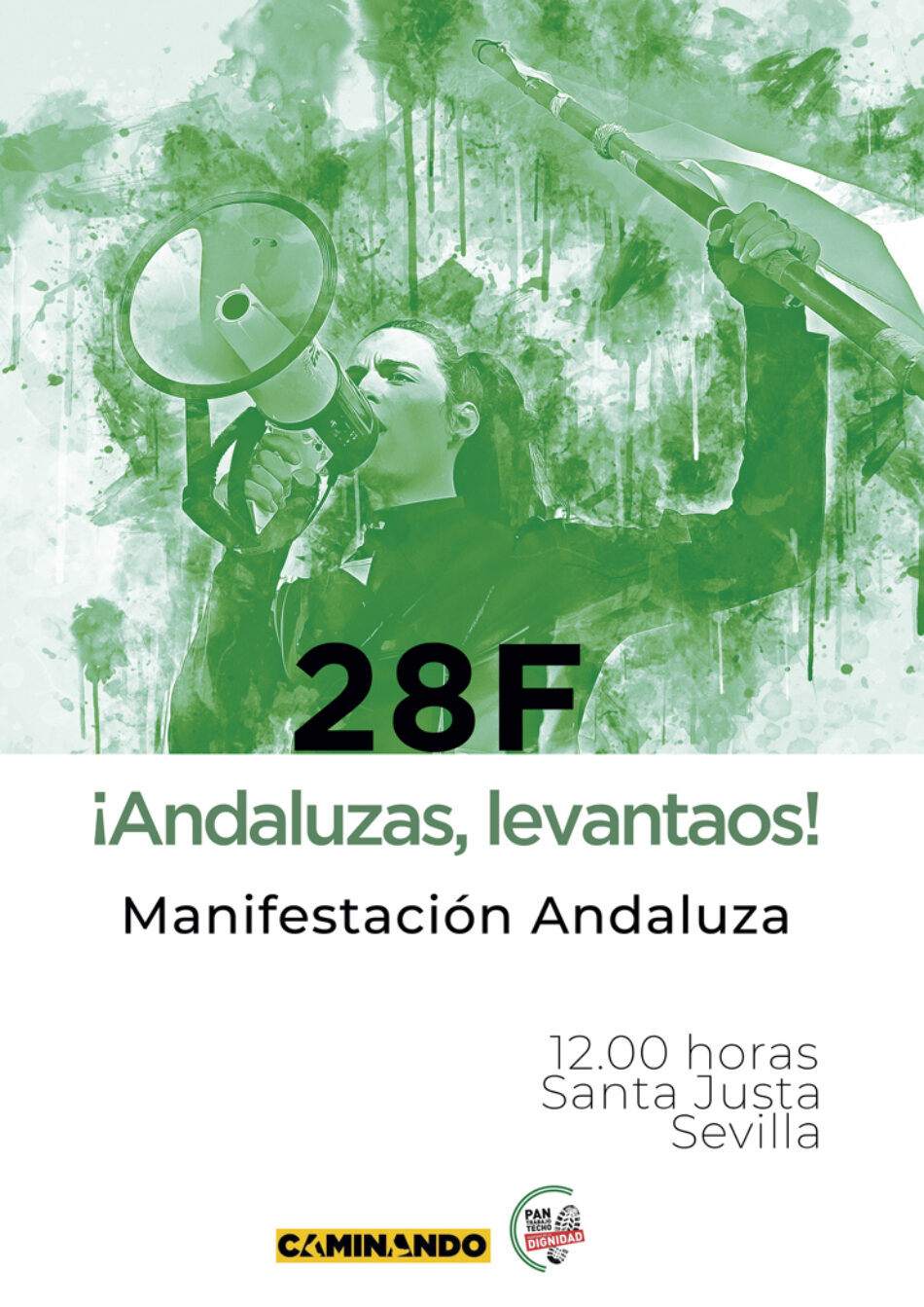 La Plataforma Caminando Andalucía convoca una gran manifestación andaluza el 28F