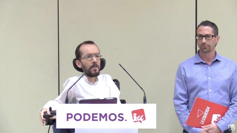 Podemos e IU anuncian el preacuerdo para las elecciones generales y europeas