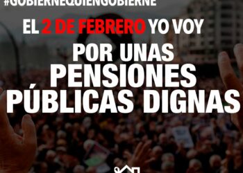 Llaman a “participar activamente” en las movilizaciones convocadas mañana en defensa del sistema público de pensiones