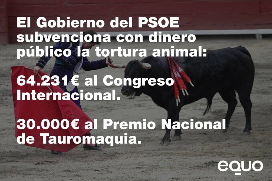 El Gobierno Sánchez justifica con una ley del PP que se siga subvencionando la tauromaquia con dinero público
