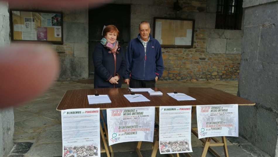 La Mesa Estatal por el Blindaje de las Pensiones (MERP) llama a ayuntamientos y parlamentos autonómicos a sumarse al blindaje de las pensiones