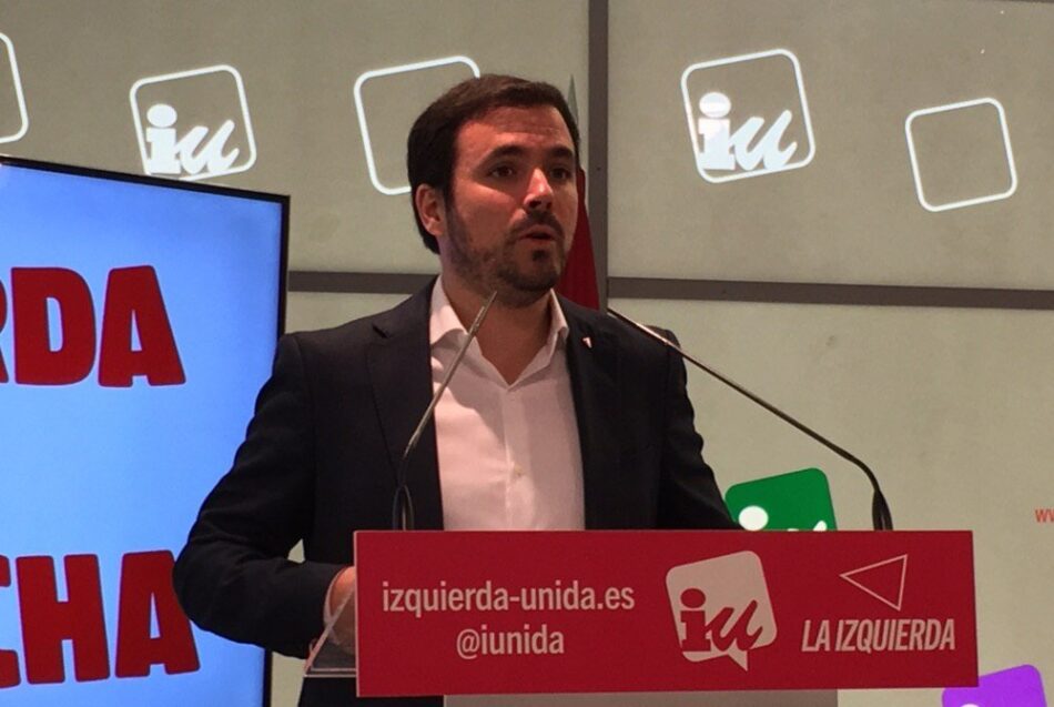 Garzón anuncia formalmente su “compromiso y deseo de presentarme como candidato de Izquierda Unida” a las próximas elecciones generales del 28A