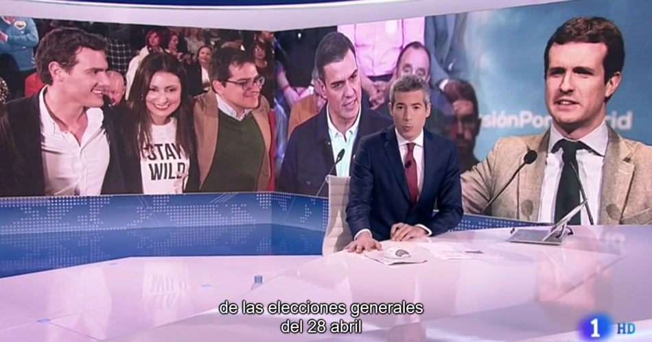 El «día de la marmota» en las noticias de TVE: Tripartidismo, Venezuela y Cataluña