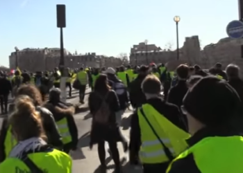 Francia. Protesta de los chalecos amarillos en París por 14ª semana consecutiva