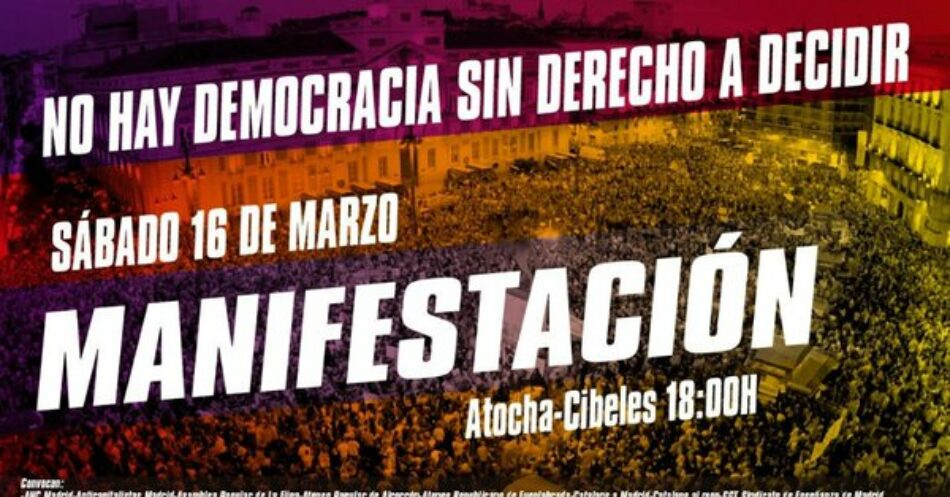 Consultas sobre la monarquía universitarias llaman a la manifestación del 16M contra el juicio del Procés