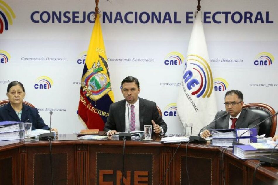 Ecuador: no al fraude del Consejo Nacional Electoral