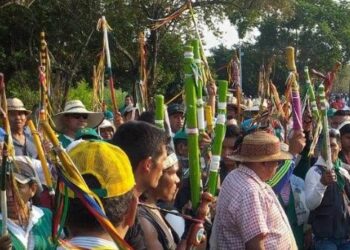 Comunidades indígenas colombianas se suman a la minga social del Cauca