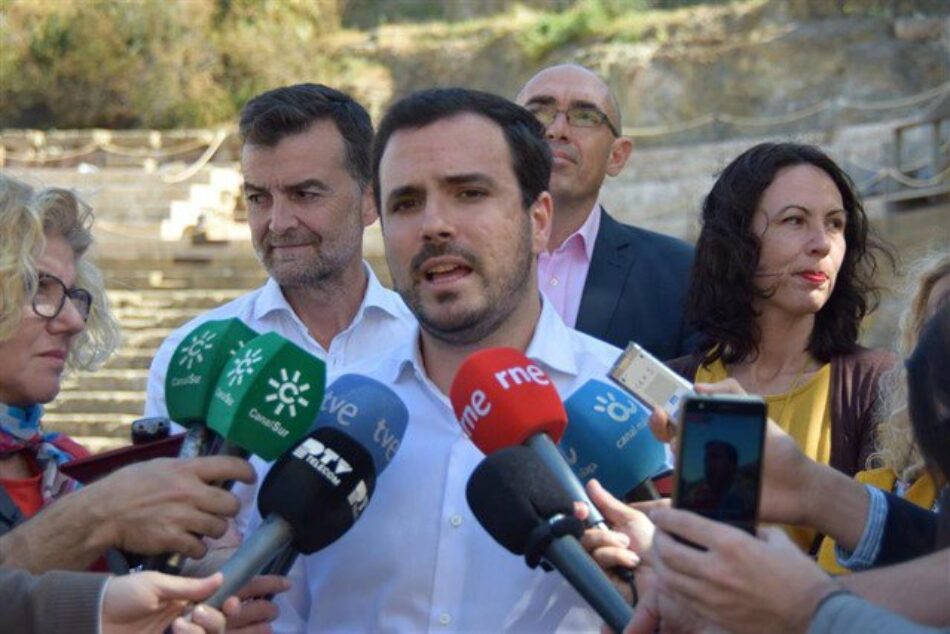 Alberto Garzón reconoce en Málaga la “satisfacción” y su “especial ilusión” para encabezar la candidatura de esta provincia para el 28A cuando las bases de IU ratifiquen el preacuerdo electoral