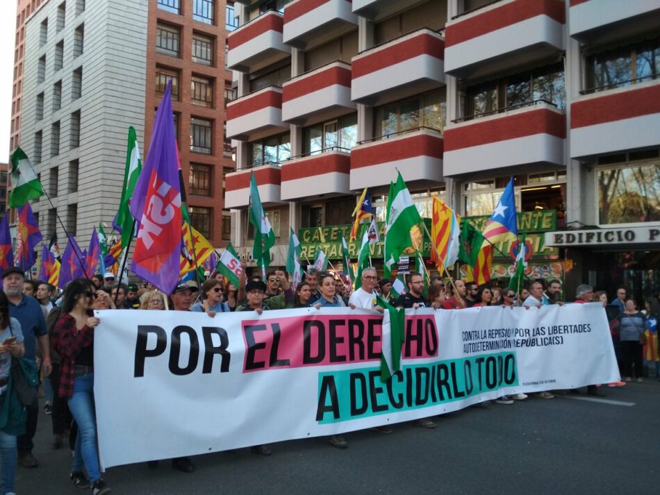El independentismo catalán se manifiesta en Madrid