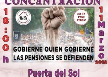 COESPE llama a movilizarse el 11 de marzo en conmemoración por 100 años del derecho a una pensión pública