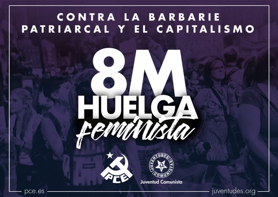 El PCE y la UJCE de León llaman a la huelga feminista del 8 de marzo: “nuestros derechos no se tocan”