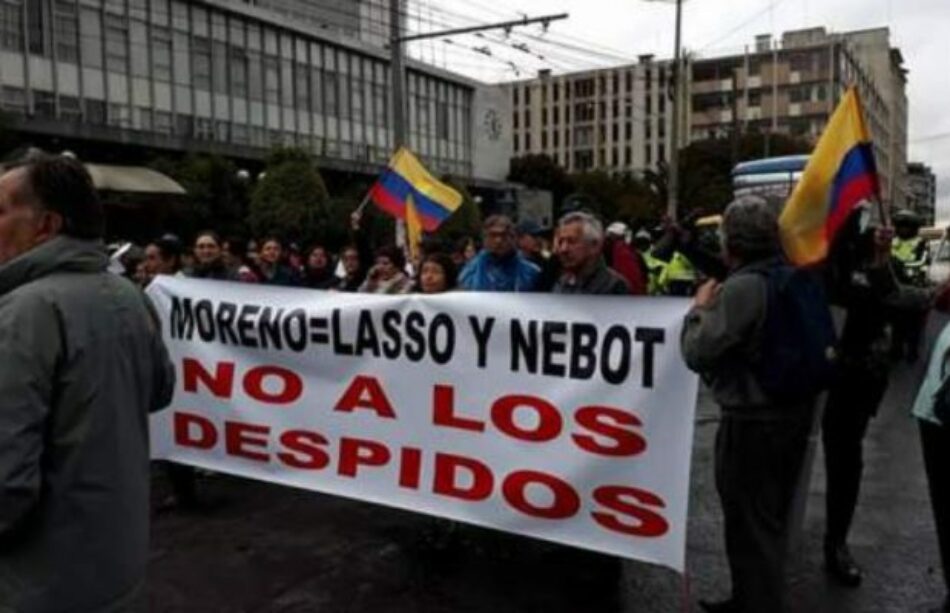 Ecuador: Rechazan despido masivo de trabajador@s públicos