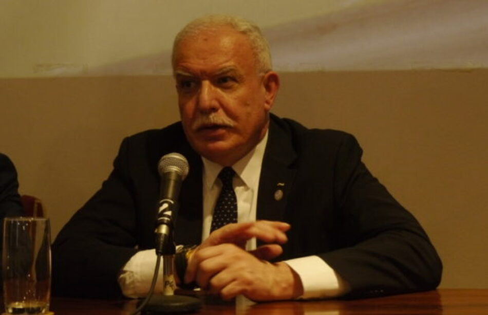 Canciller palestino Riad Malki: “Trump nos declaró la guerra pero no conoce la fuerza de nuestro pueblo”