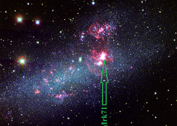 Una galaxia guisante verde muestra cómo se iluminó el universo primigenio