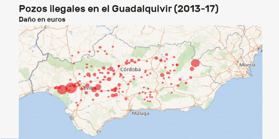 El robo de agua supone al menos 77 millones de euros en daños al patrimonio natural