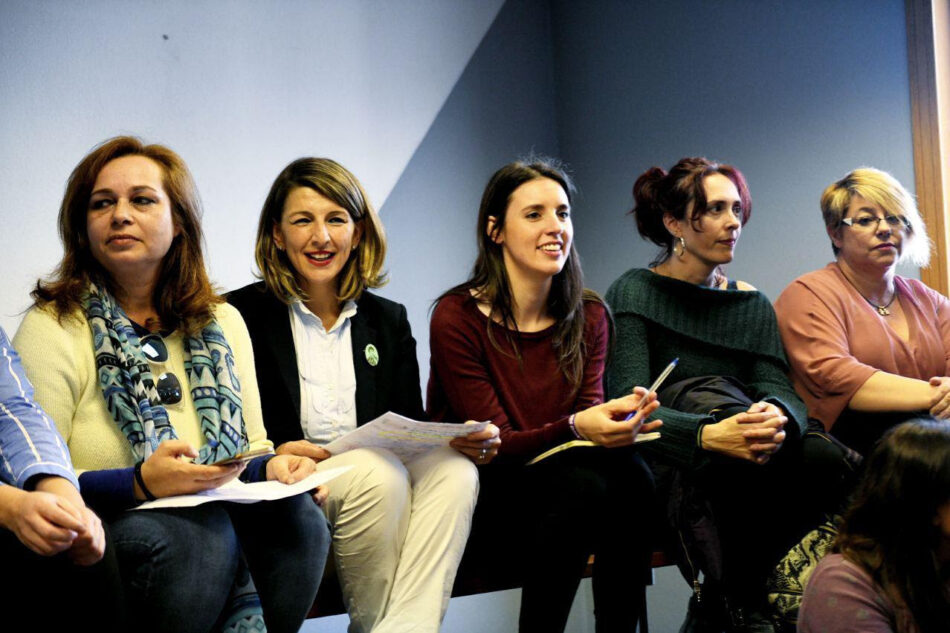 Unidas Podemos se reúne en Vigo con trabajadoras precarias y pide acabar con los abusos laborales