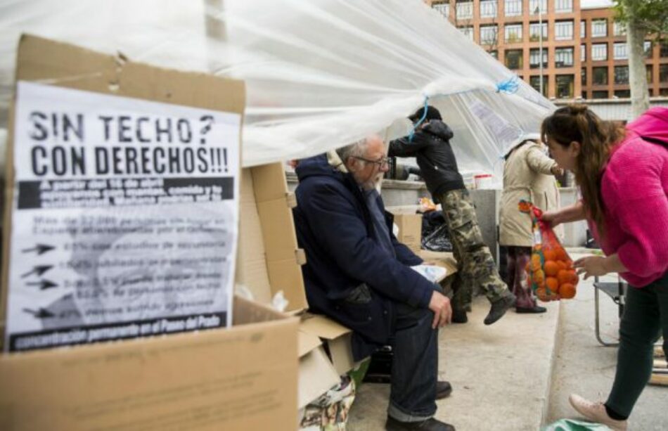 Las personas sin techo reivindican sus derechos en una campaña electoral sin sitio para ellas