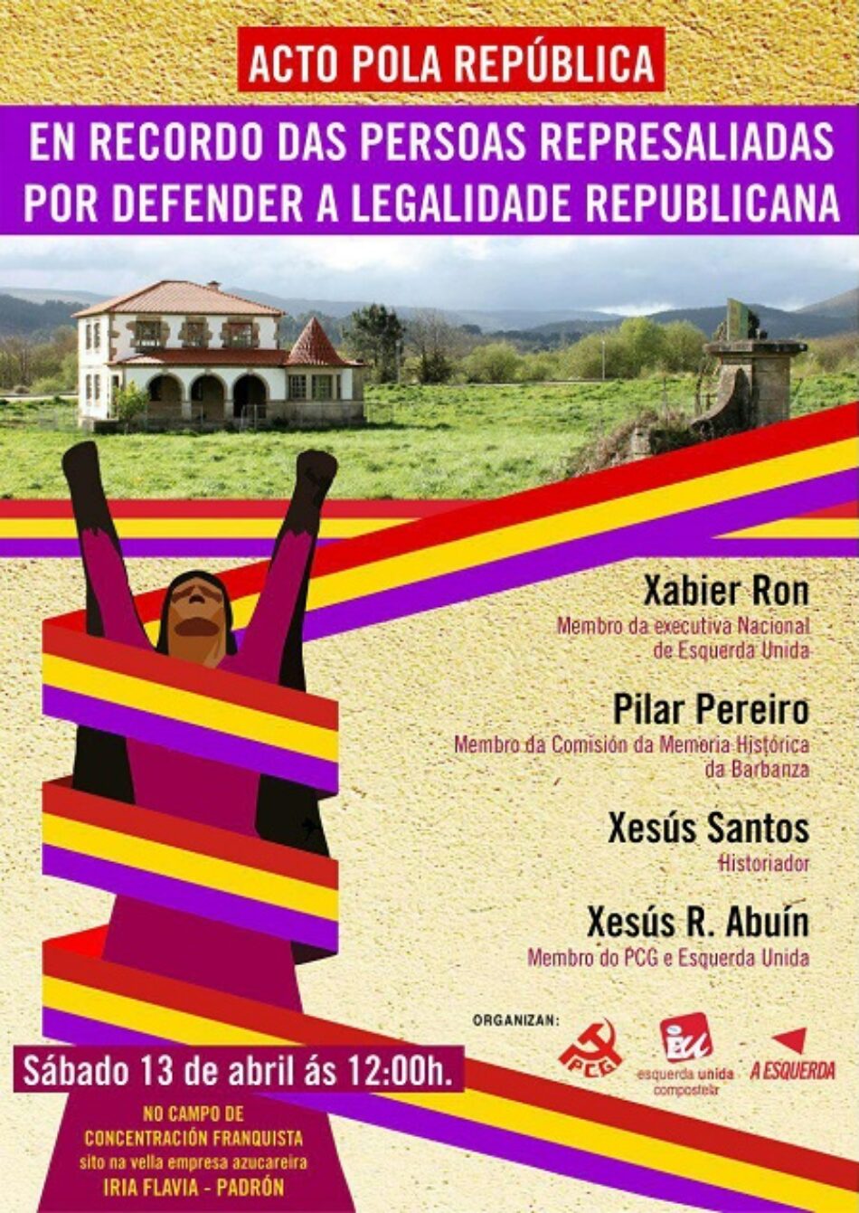 Esquerda Unida Compostela e o PCG levarán a cabo un acto en recordo das persoas represaliadas por defender a legalidade republicana