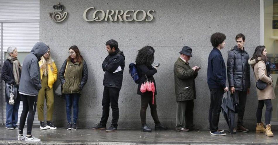 Correos ya ha tramitado más de un millón de votos en dos días, y amplia el plazo hasta el viernes a las 14 horas