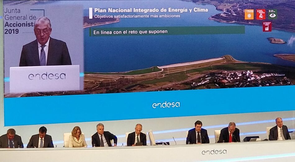 Organizaciones ambientales y de inversiones éticas piden a Endesa en su Junta General de Accionistas un verdadero compromiso con la vida y el planeta