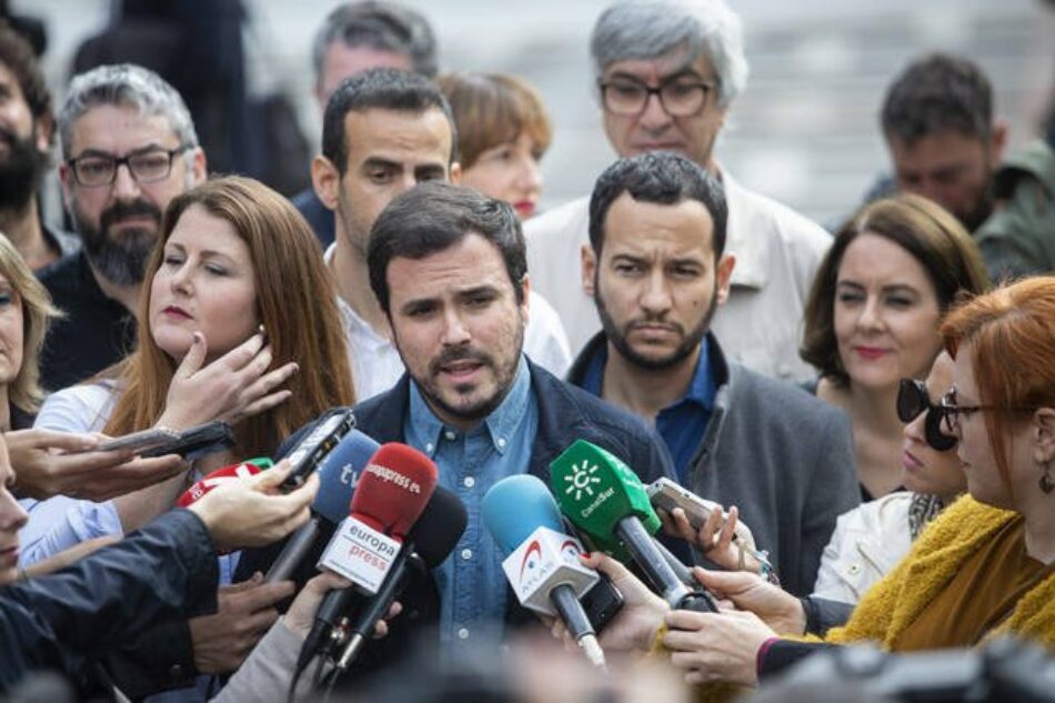 Garzón denuncia el “silencio cómplice” de PSOE, PP y Ciudadanos sobre la actuación de las ‘cloacas del Estado’ mientras hay quien, como Sánchez Mato, arrastra una querella de Villarejo