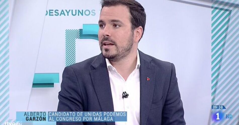 Alberto Garzón considera que “cuanto mejor resultado tenga Unidas Podemos” será “menos probable” que Sánchez y Rivera pacten y formen gobierno