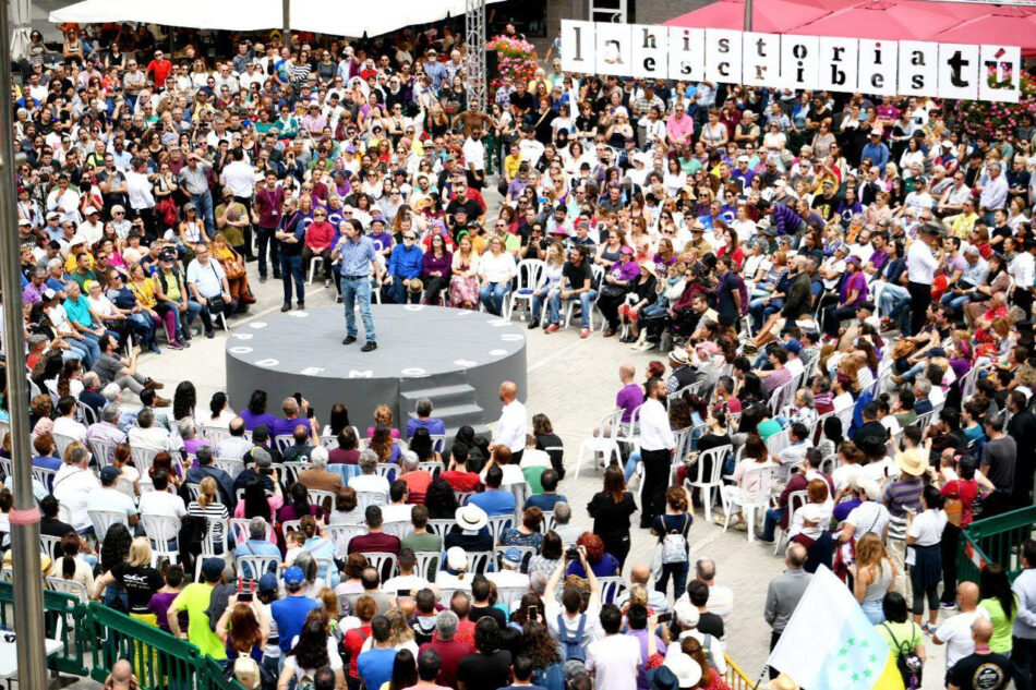 Iglesias: «Traicionar a la patria es privatizar la empresa pública»