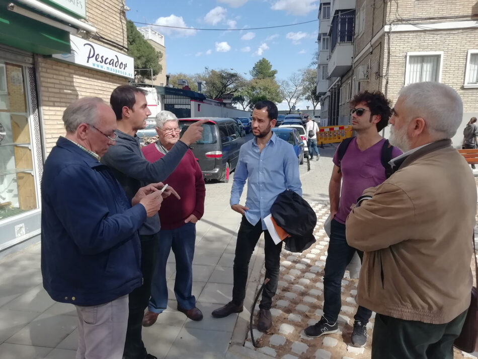 IU y Participa Sevilla critican las chapuzas cometidas en la reurbanización del Greco por las “prisas electorales” de Espadas