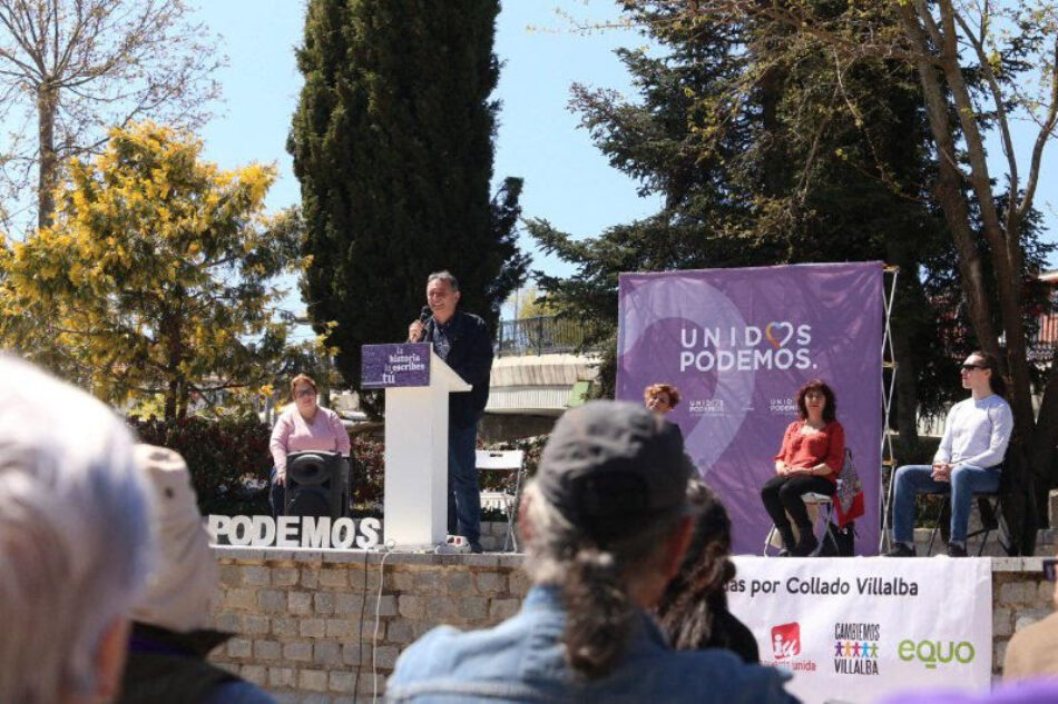 Enrique Santiago: “El PSOE tiembla frente a los poderosos, sólo Unidas Podemos garantiza políticas para la mayoría social”