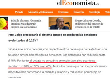 Daniel Lacalle niega ahora sus propias palabras sobre las pensiones: «el debate no es cuánto se revalorizan, sino cuánto se recortan. Un 20%, un 30% o un 40%»