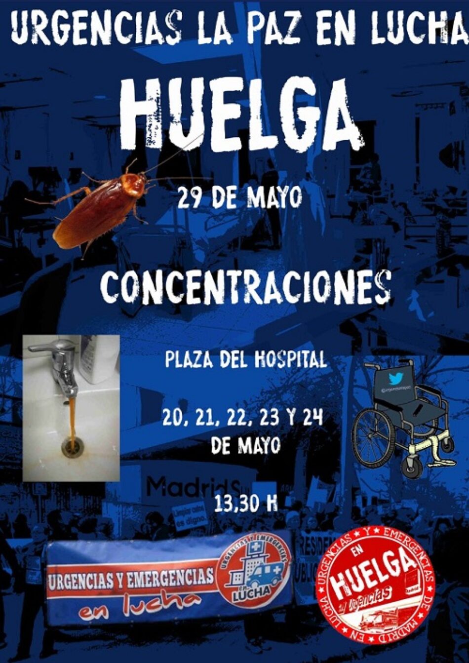 El Sindicato de Enfermería apoya la huelga del 29 de mayo: «¡Deterioro y situación límite en las Urgencias de La Paz!»