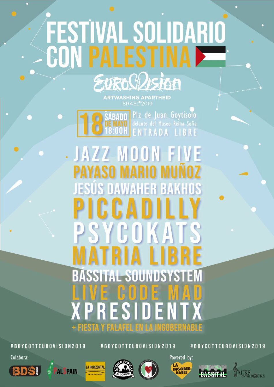 Festival solidario con Palestina – Gala de boicot a Eurovisión 2019