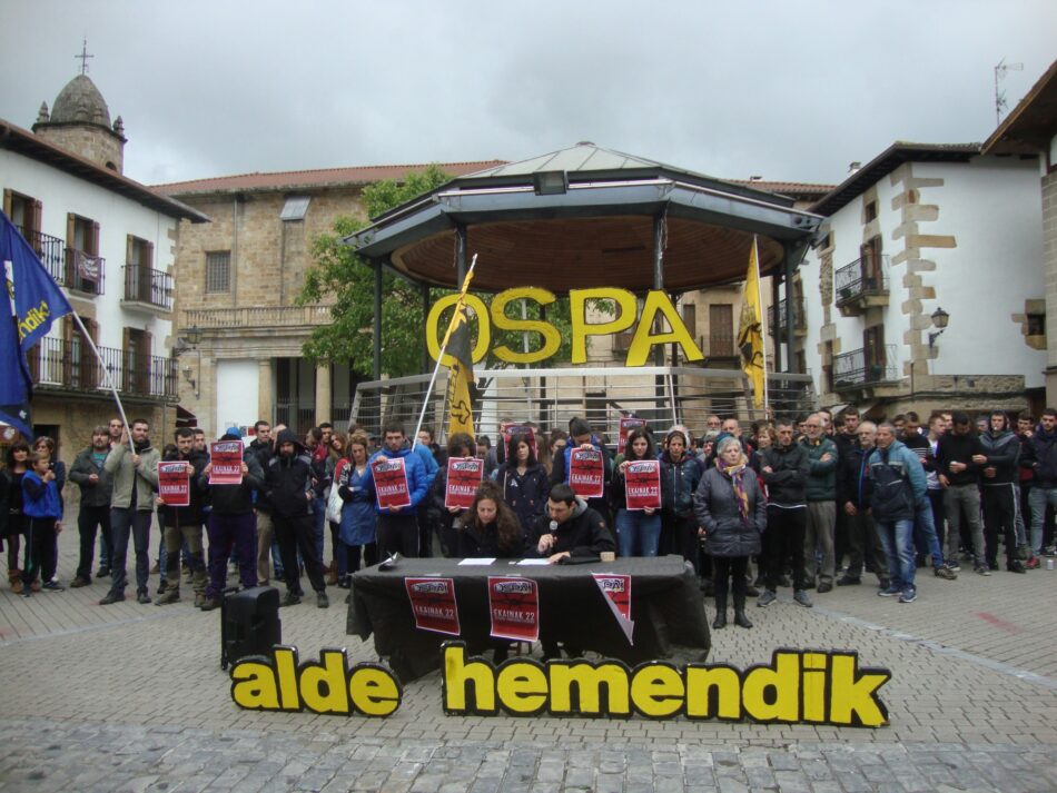 OSPA!, contra el control social de la policía foral y la Guardia Civil en Altsasu