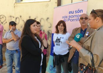 Vanessa Angustia denuncia a situación da EDAR do Lagares en Vigo