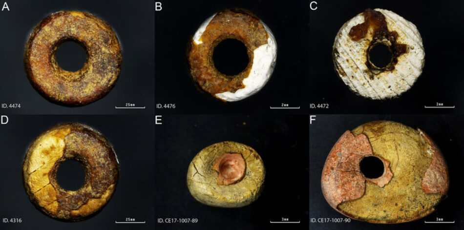 Hallan por primera vez imitaciones de ámbar prehistórico en la Península