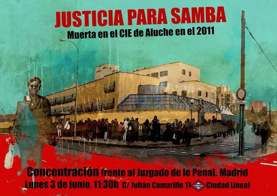 Concentración frente al juzgado de lo Penal en Madrid: «justicia para Samba Martine»