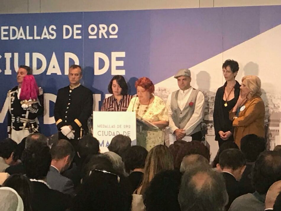 La Mesa Estatal por el Blindaje de las Pensiones (MERP) recibe la Medalla de Oro de la ciudad de Madrid